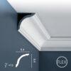 CX127F Orac Decor CX127 Flex Listwa Sufitowa ORAC DECOR